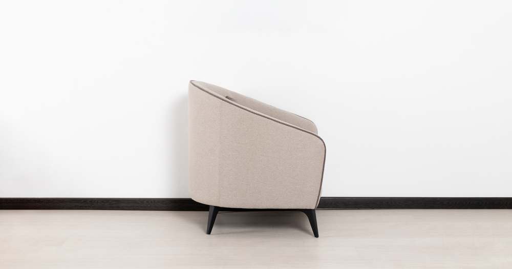 Кресло для отдыха «Бернис» ТК 449 Сага латте (молочный кофейный)/Сага браун (бронзовый)