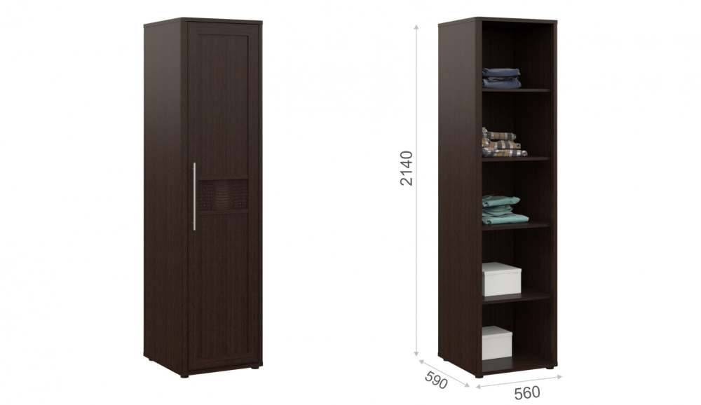 Шкаф 1-дверный «Токио» Венге