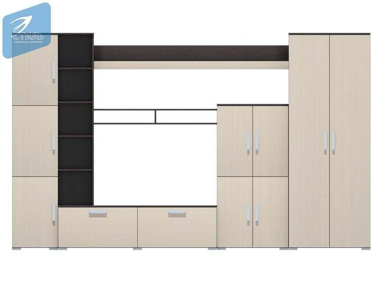 Стенка в гостиную «Атлантида-5» Венге/Дуб молочный