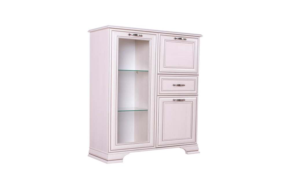 Тумба «Тиффани» 1V2D1S Вудлайн кремовый