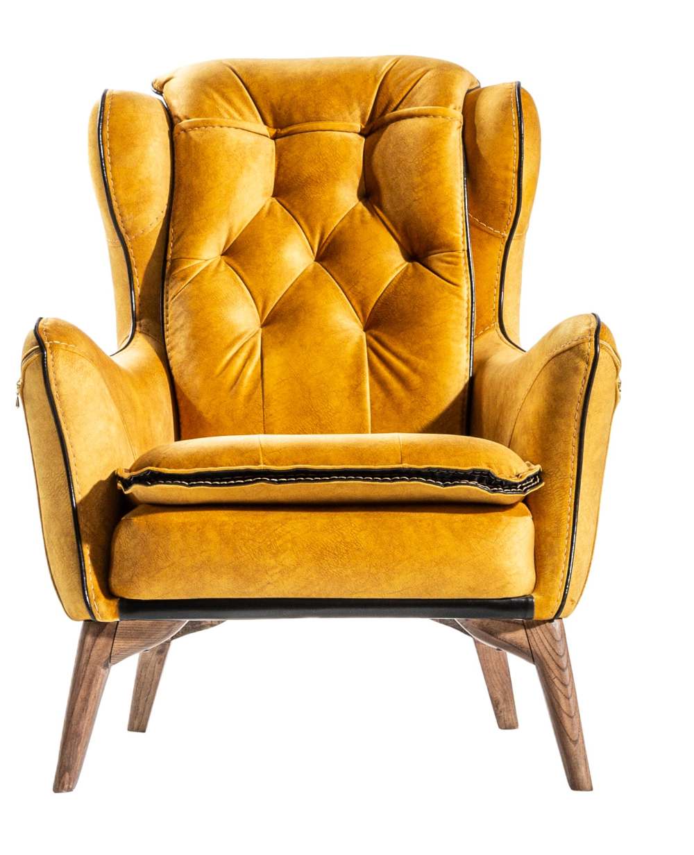 Кресло «Lotus» Желтый/Черный