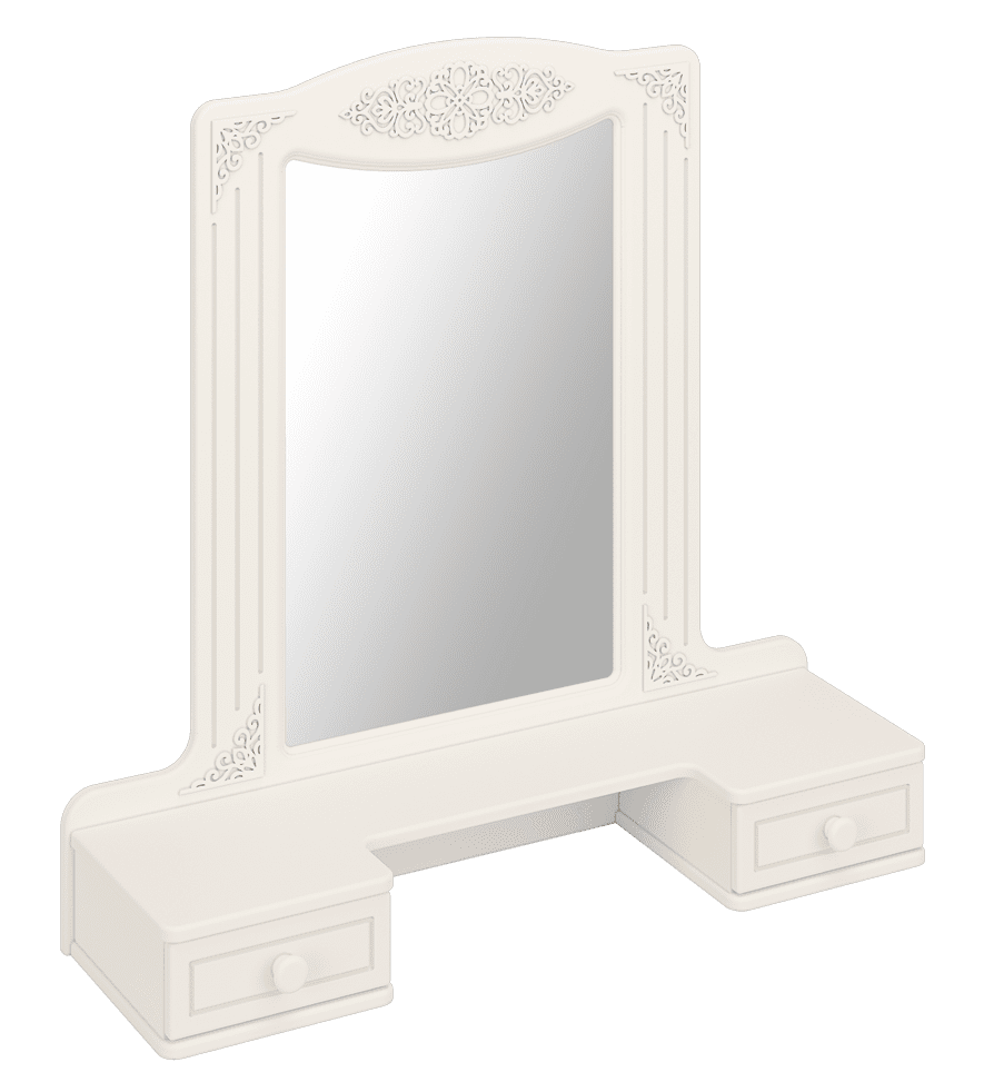 Полка с зеркалом «Ассоль» АС-38 Белое дерево