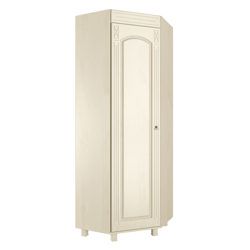 Шкаф угловой «Элизабет» ЭМ-1 Берёза снежная/клен