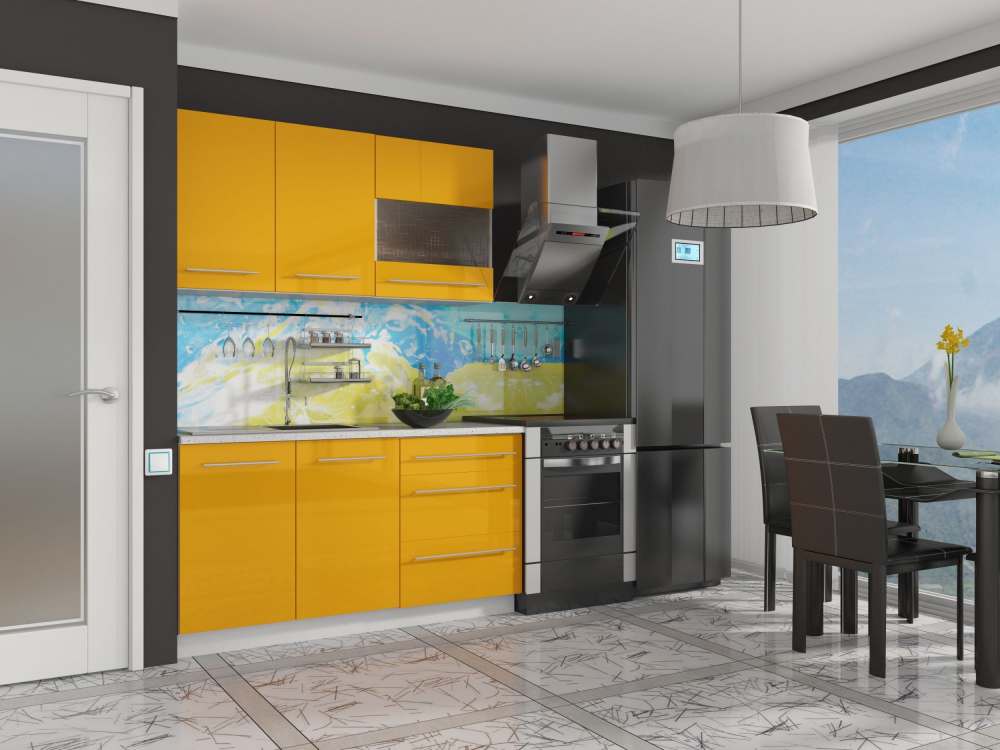 Модульная кухня «Ассорти» Лимон вариант 5