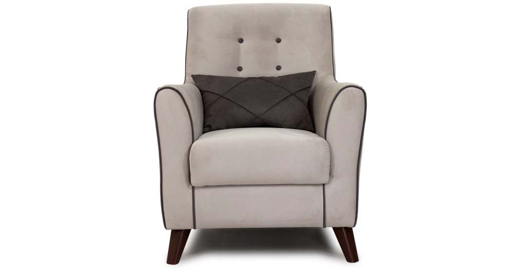 Кресло «Френсис» крем серо-бежевый