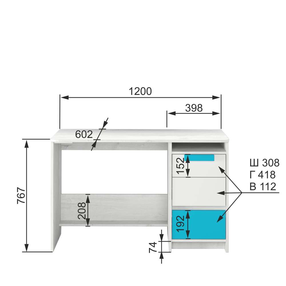 Правая сборка внутреннее наполнение