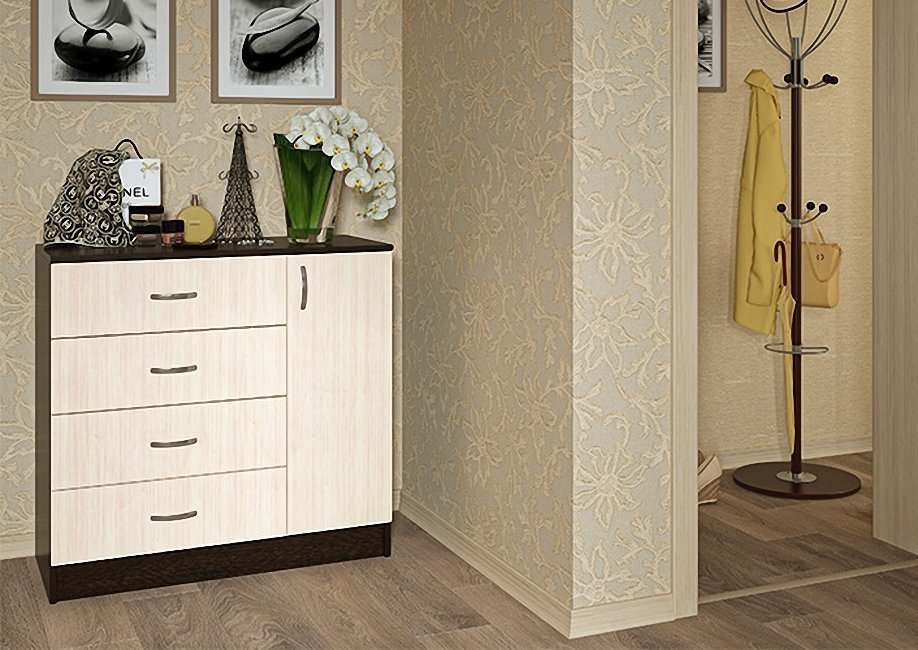 Комод «4» Венге, глубина 42,5 см