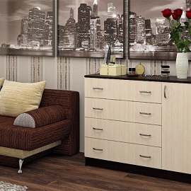 Комод «6» Венге, высота 94 см