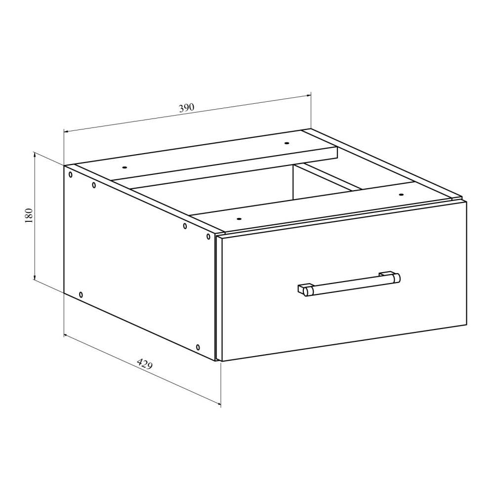 Тумба подвесная «Офис» ОФ-26 венге