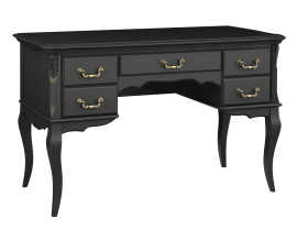 Кабинетный стол узкий  «B704BL» Черный