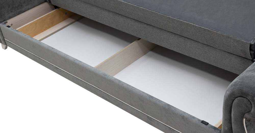 Диван-кровать «Роуз» ТД 257 Велюр В-9 Стальной серый