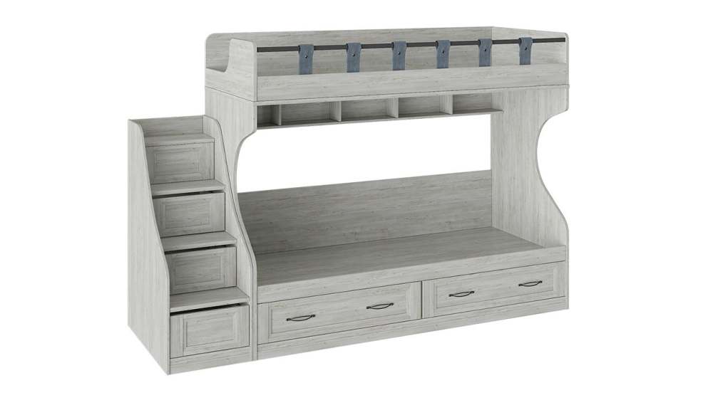 Кровать 2-х ярусная «Кантри» с приставной лестницей