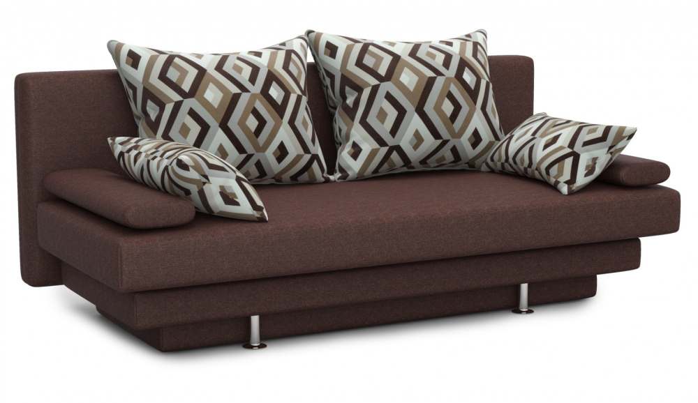 Диван прямой «Вика» Savana plus chocolate/Escada chocolate