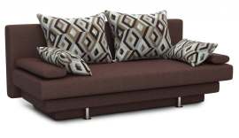 Диван прямой «Вика» Savana plus chocolate/Escada chocolate