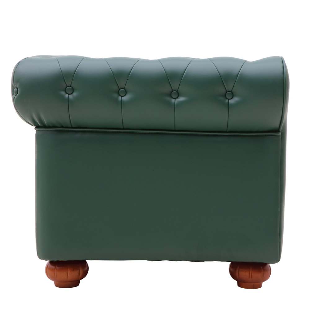 Кресло-диван «CR-1» Кожа зелёная