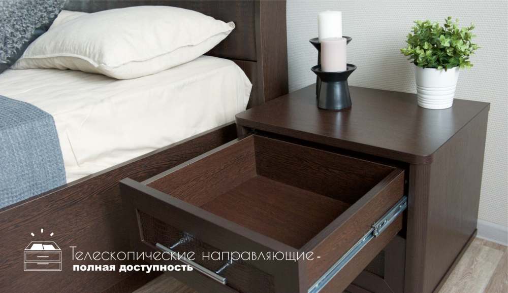 Модульная спальня «Токио» Венге прикроватная тумба