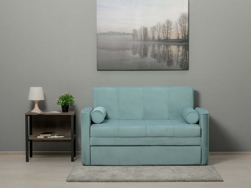 Диван-кровать «Мелани Р 120» Киви 54 велюр (ментоловый)