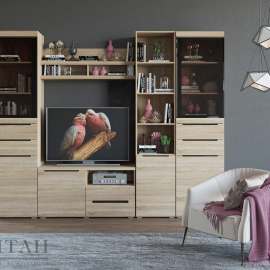 Гостиная «Уна 5» Дуб сонома/Венге