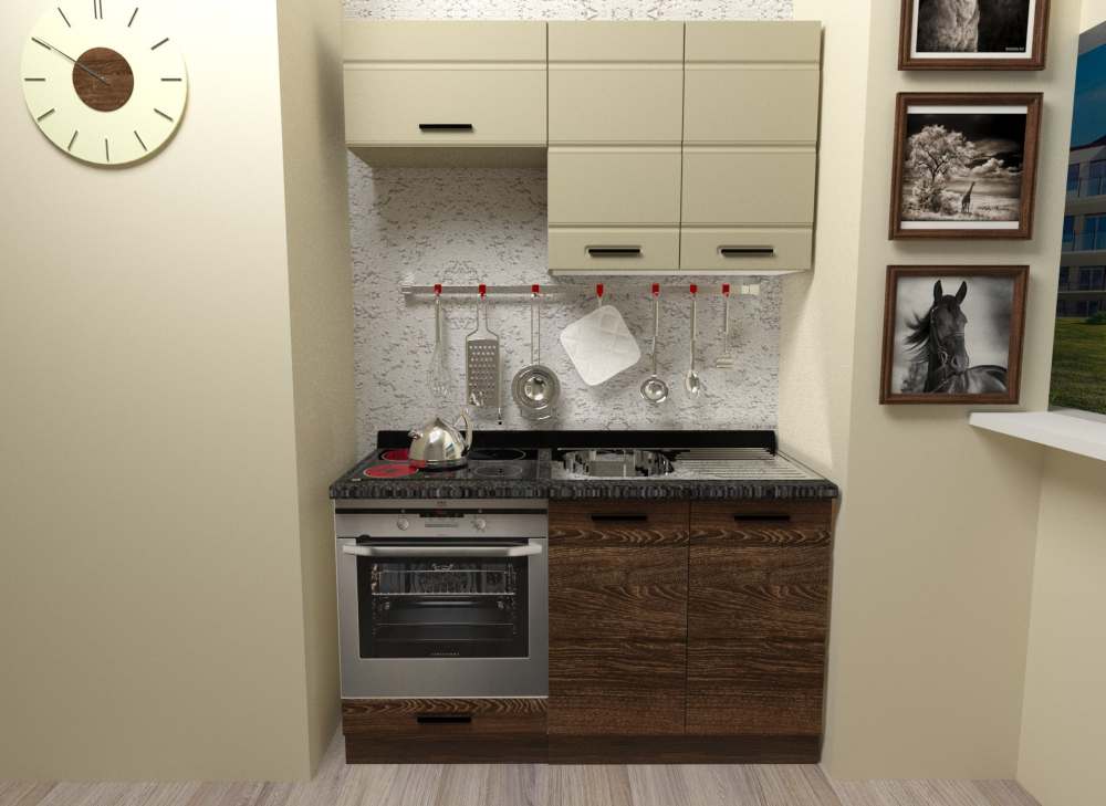 Модульная кухня «Канзас» Капучино софт