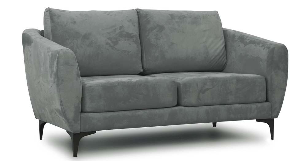 Диван двухместный «Дана» Посейдон грей серый