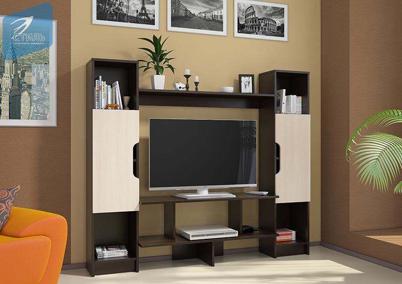 Тумба под ТВ «TV-6» Венге/Дуб молочный