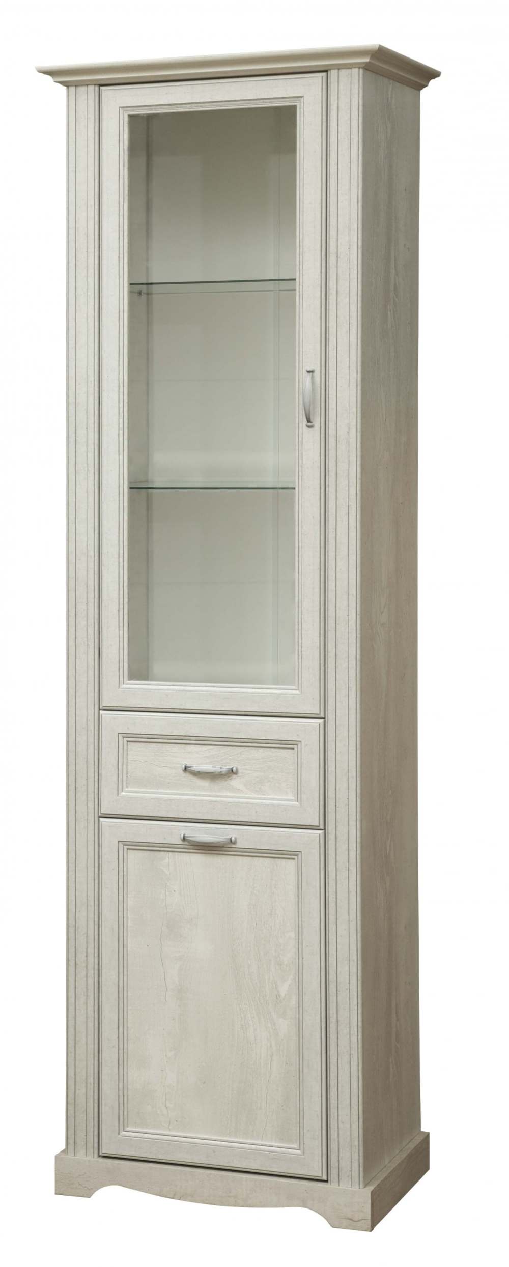 Шкаф-витрина 32.06 «Сохо» бетон пайн патина