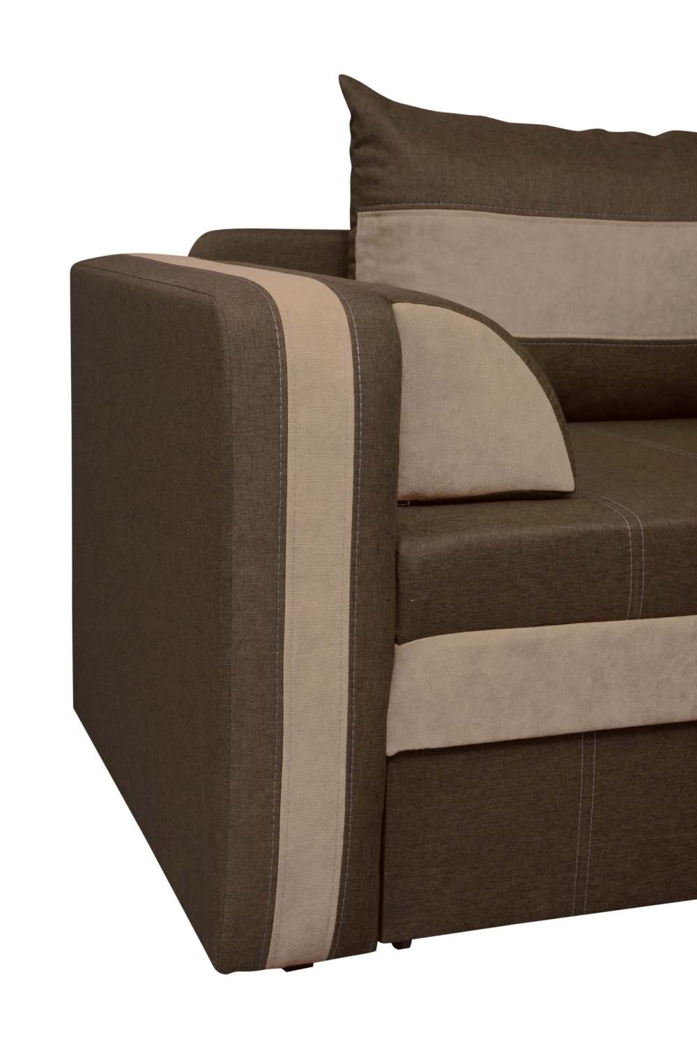 Диван-кровать «Енисей» Жаккард шоколад/Жакард латте