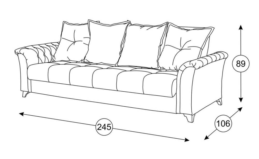 Диван «Ирис» десерт карамельный тауп