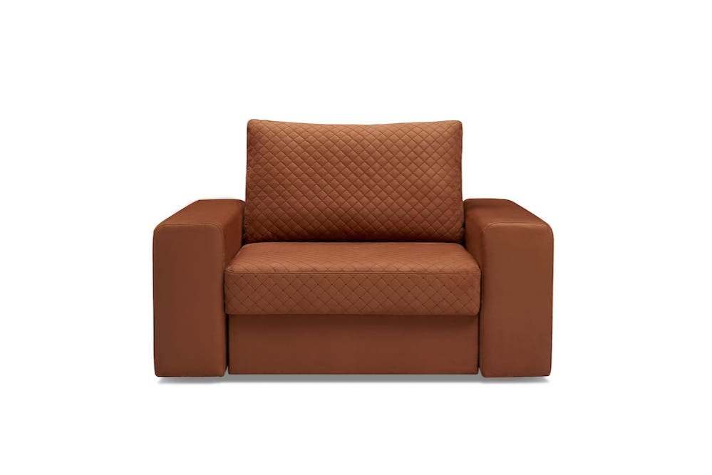 Кресло-диван «Даллас» иск.замша Terrakota