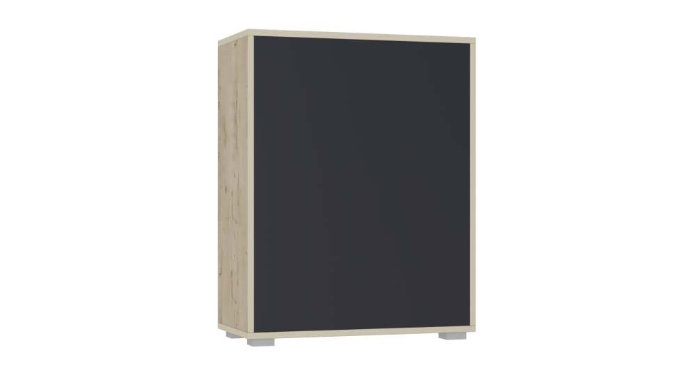 Тумба К07 «Куб» МДФ Графит софт/Дуб Ирландский