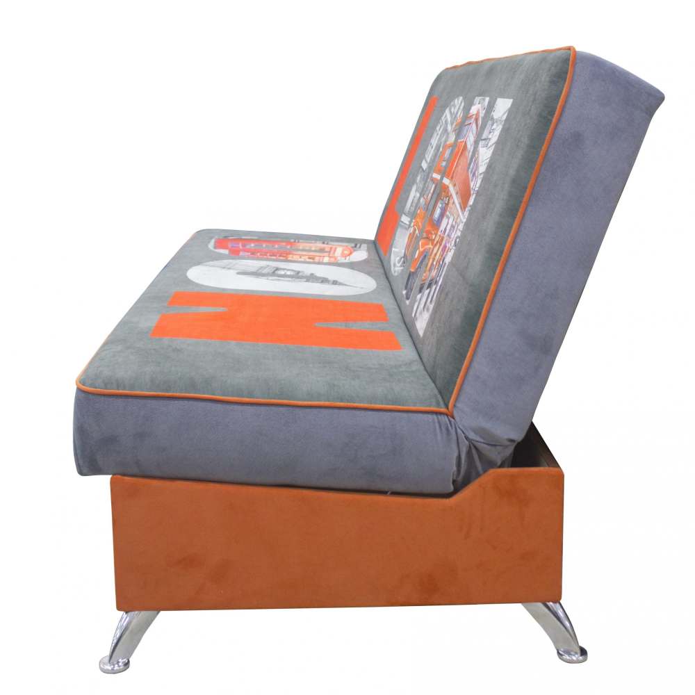 Диван «Хит» Лондон/Пони графит, размеры: 207x98x98 см