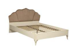 Кровать с ортопедическим основанием 43.08-02 160 см Бежевый велюр