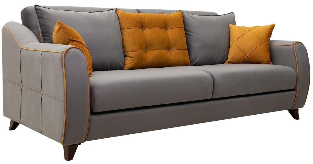 Диван «Френсис» 259 грей кварцевый серый, механизм книжка