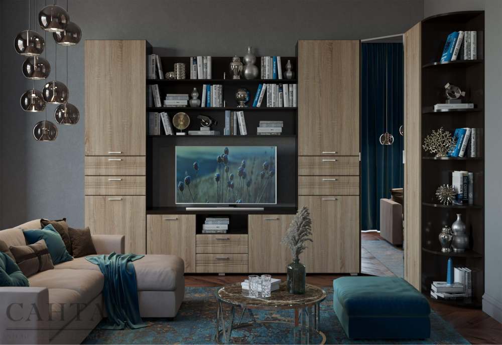 Гостиная «Лотос 27» Венге/Дуб сонома