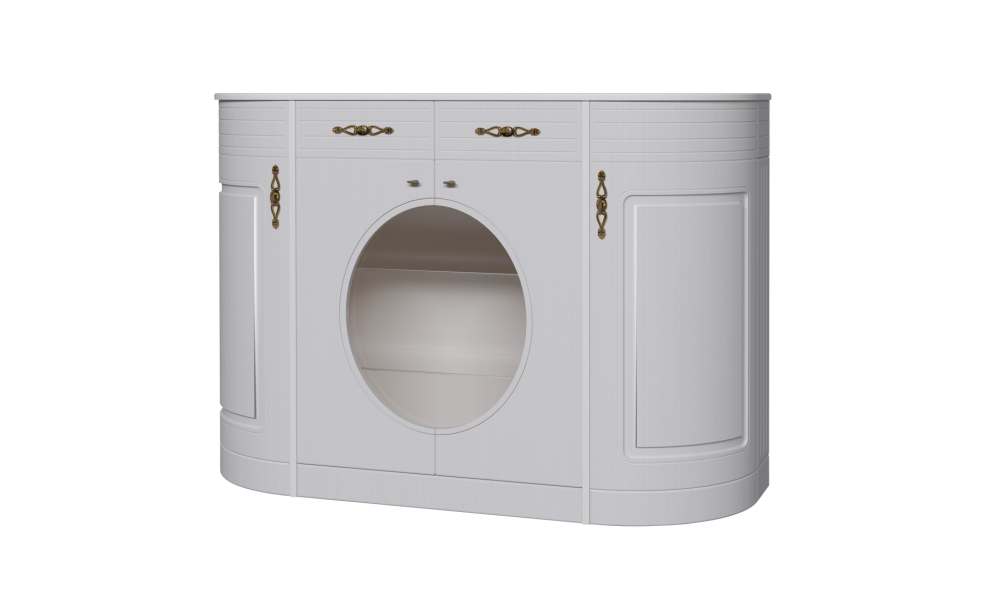 Комодино В-3 «Венеция» МДФ Сандал белый/Рамух