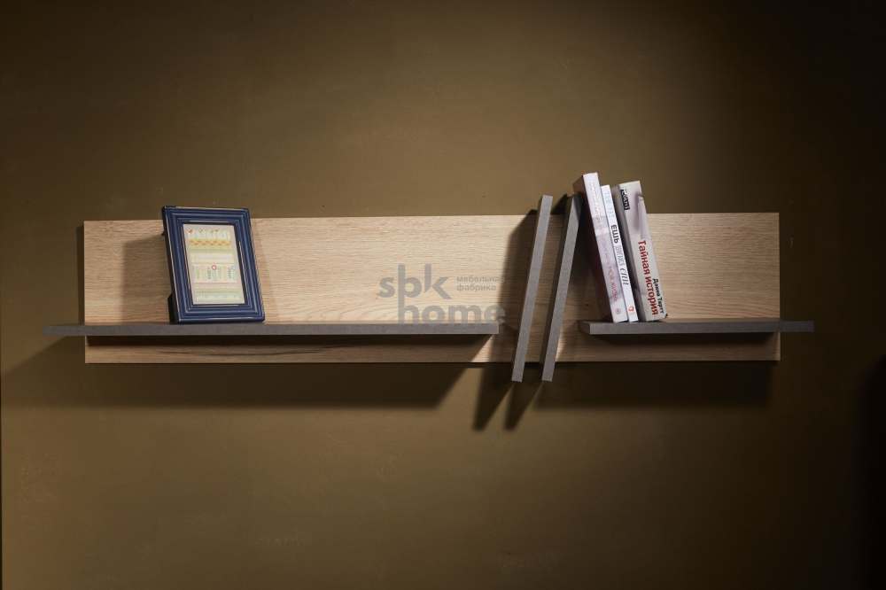 Полка навесная «Стреза» Дуб Галифакс натуральный
