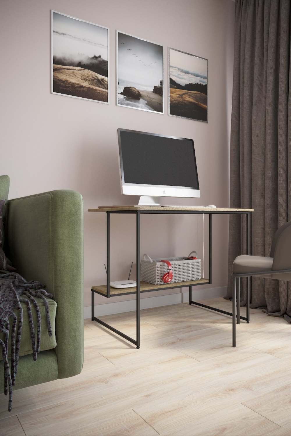 Стол компьютерный «Скилл» МДФ Дуб сонома 