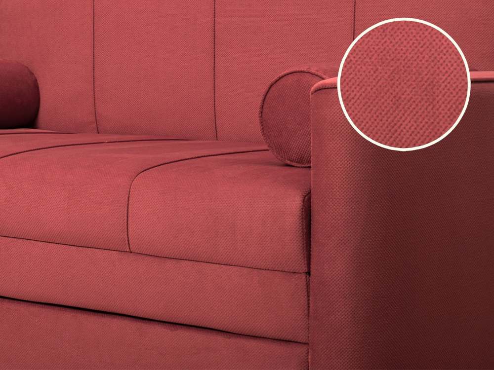 Диван-кровать «Мелани Р 120» Киви 67 велюр (ягодный)