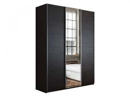 Шкаф-купе 3-х дверный «Прайм» ДСП/Зеркало/ДСП/Венге