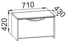 Тумба комбинированная «Капитошка» ДК-10К Береза снежная/эвкалипт-ваниль