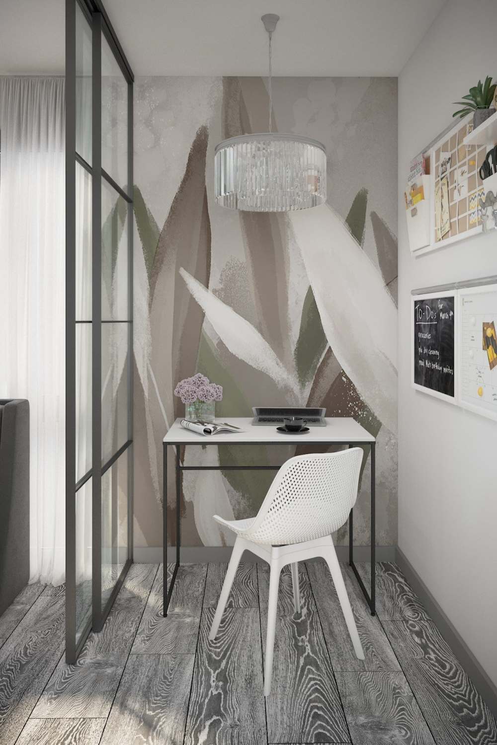 Стол компьютерный «Компакт» МДФ Белый