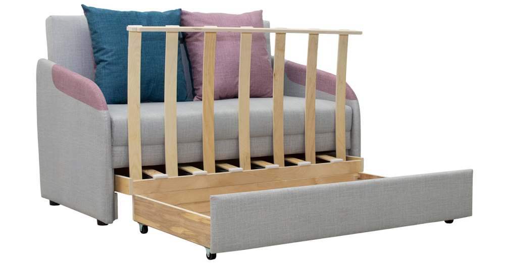 Диван-кровать «Громит 120» ТД 175 Осло линен льняной бежевый