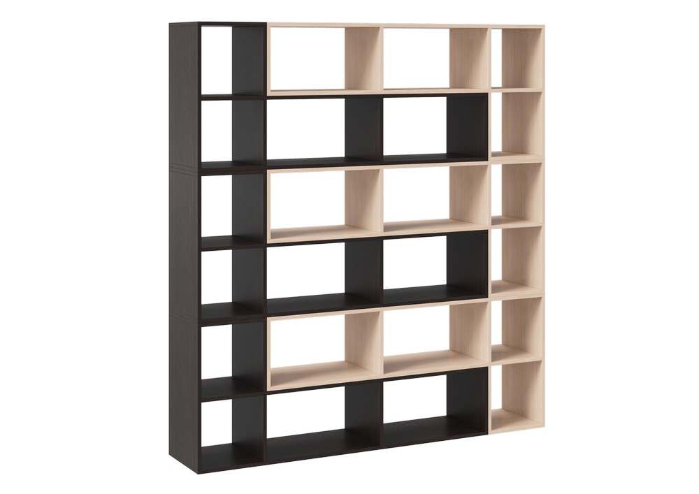 Комплект стеллажей НМ-001 «Фристайл» Венге/Дуб молочный