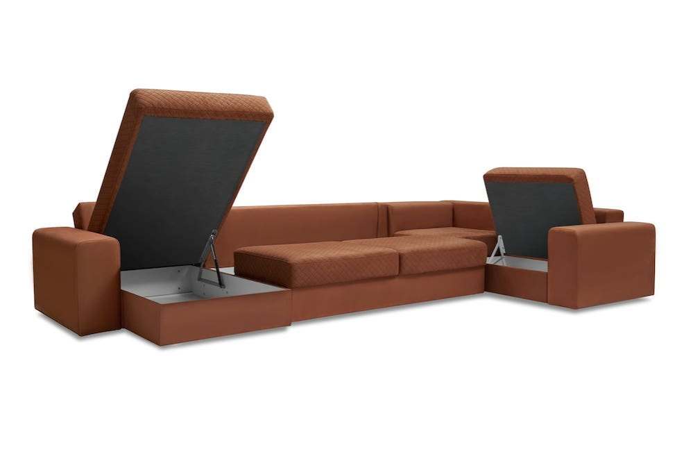 Диван угловой «Даллас» Terrakota (Набор)