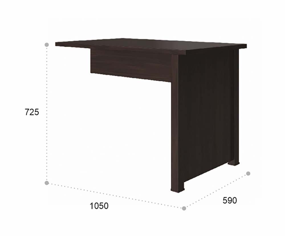 Стол «Изабель» ИЗ-42К Орех темный new размеры