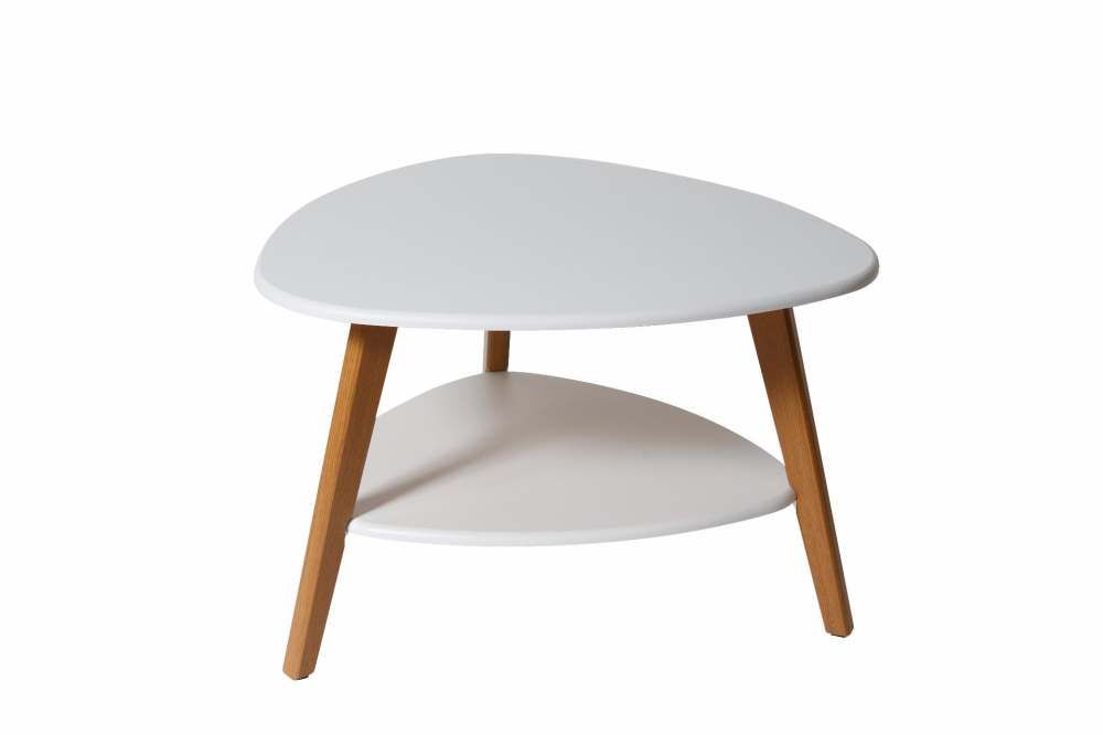 Столик журнальный «Бруклин» белый/дуб светлый