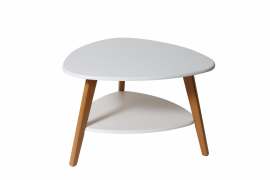 Столик журнальный «Бруклин» белый/дуб светлый