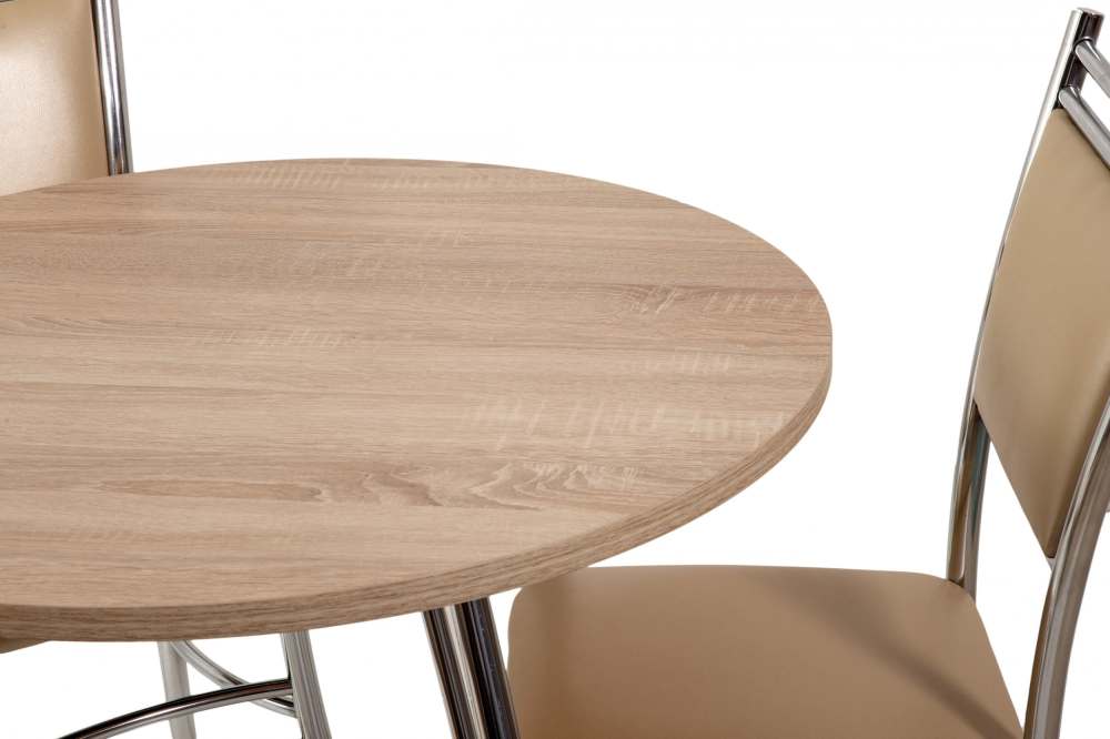 Стол кухонный «Лотос» ножки серебро Сонома