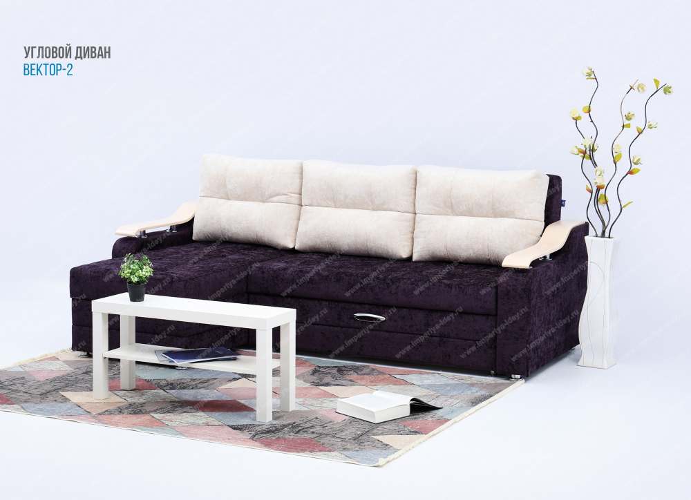 Диван угловой левый «Вектор-2»