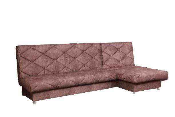 Диван угловой «Френсис» Велюр конго браун